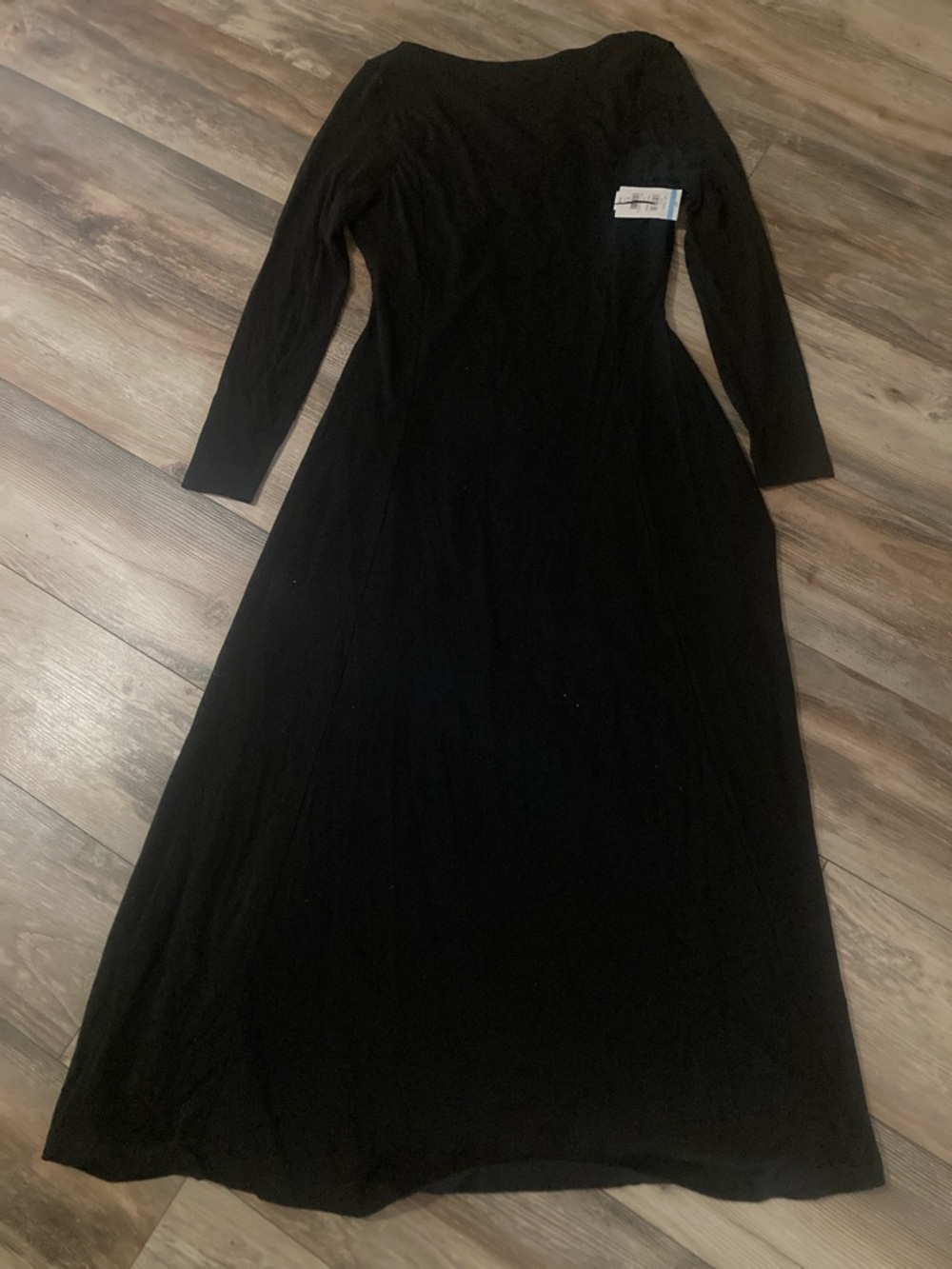 Topshop Black Longsleeve Maxi Dress Women’s Size L NWT